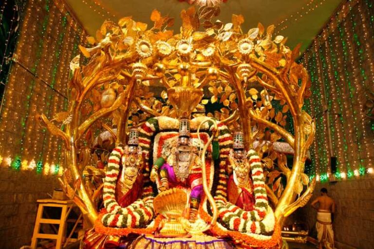 பிரமோற்சவ விழாவில் சின்னசேஷ வாகனத்தில் ஏழுமலையான்