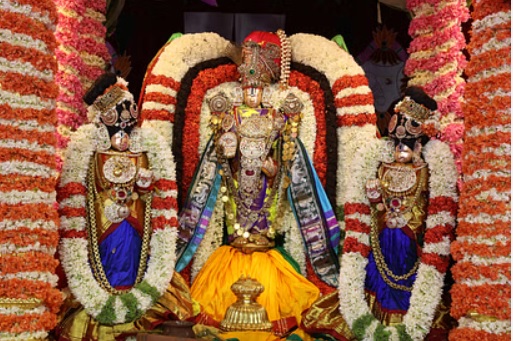 சர்வபூபால வாகனத்தில் உற்சவ மூர்த்திகள்